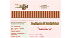 Desktop Screenshot of jimmiesicecreamcafe.com